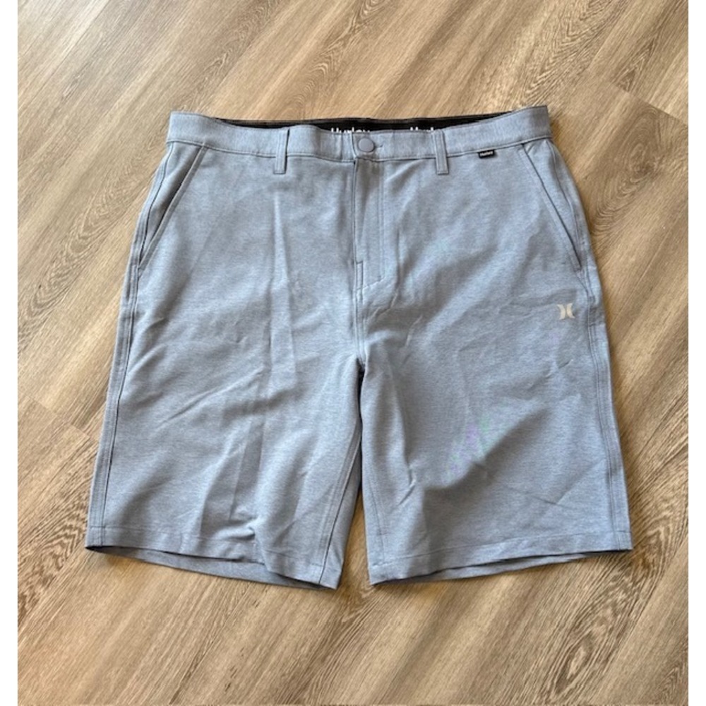 Hurley Hybrid Shorts size 36 Gray Golf Casual Walking Everyday Active Mens